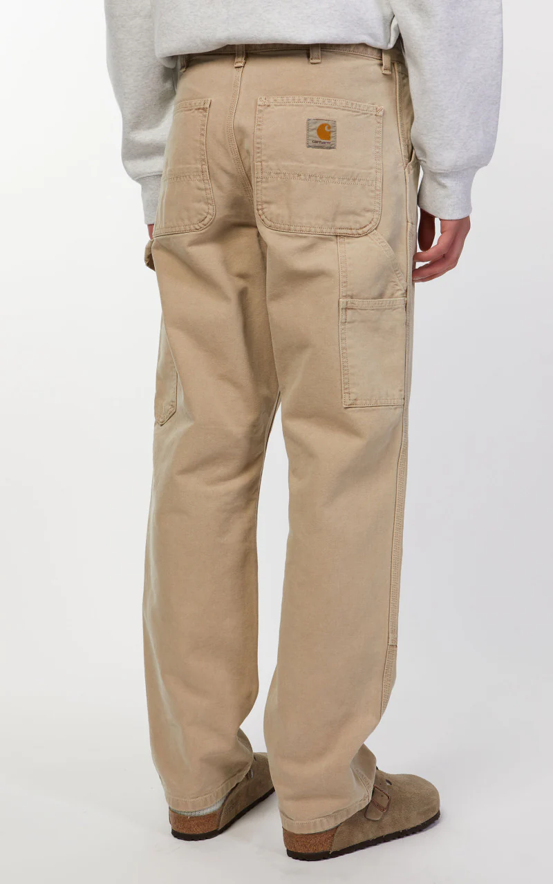 Carhartt WIP Double Knee Pant Dearborn Canvas Faded Dusty H Brown - Image 7