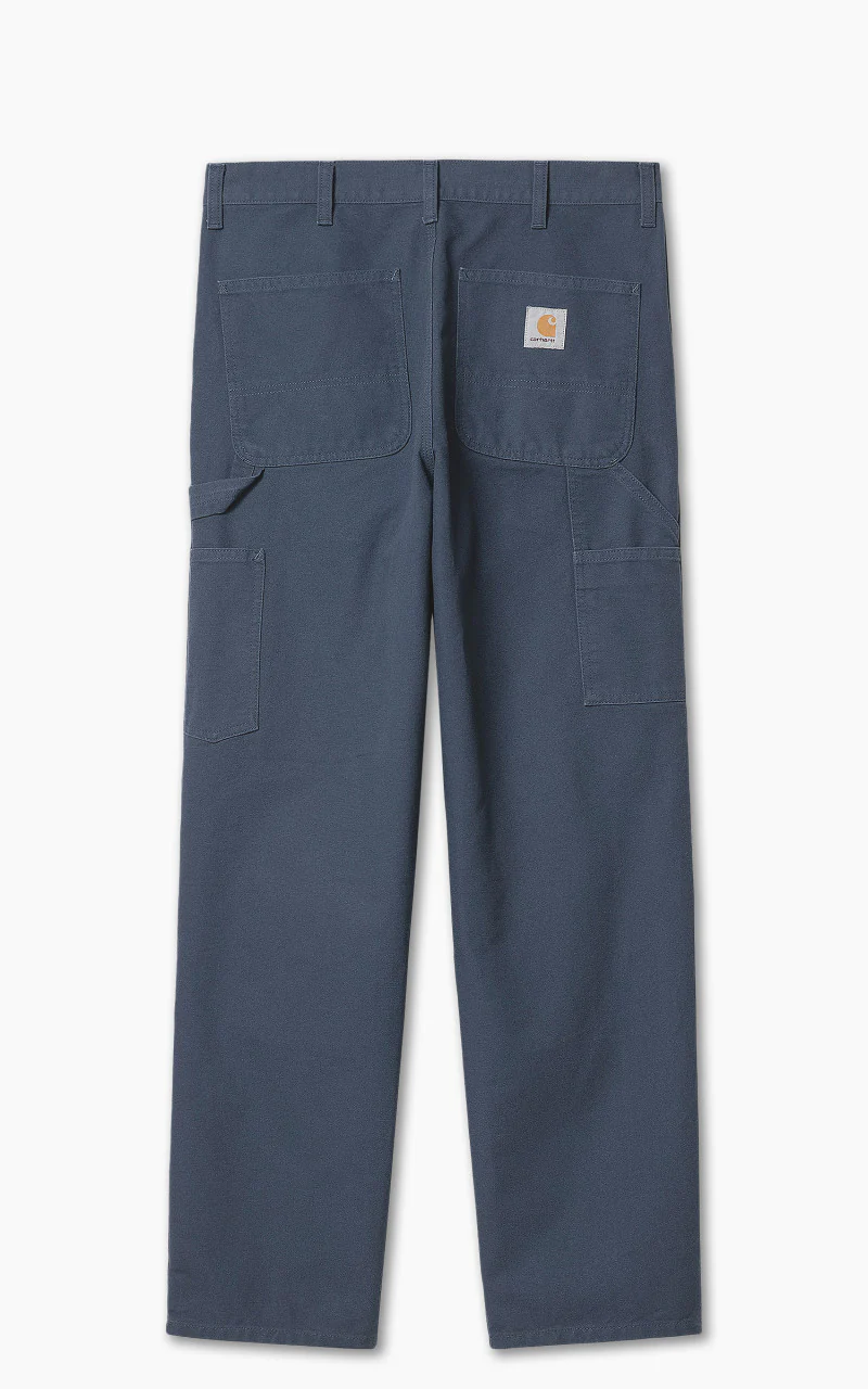 Carhartt WIP Double Knee Pant Dearborn Canvas Rinsed Blue - Image 2