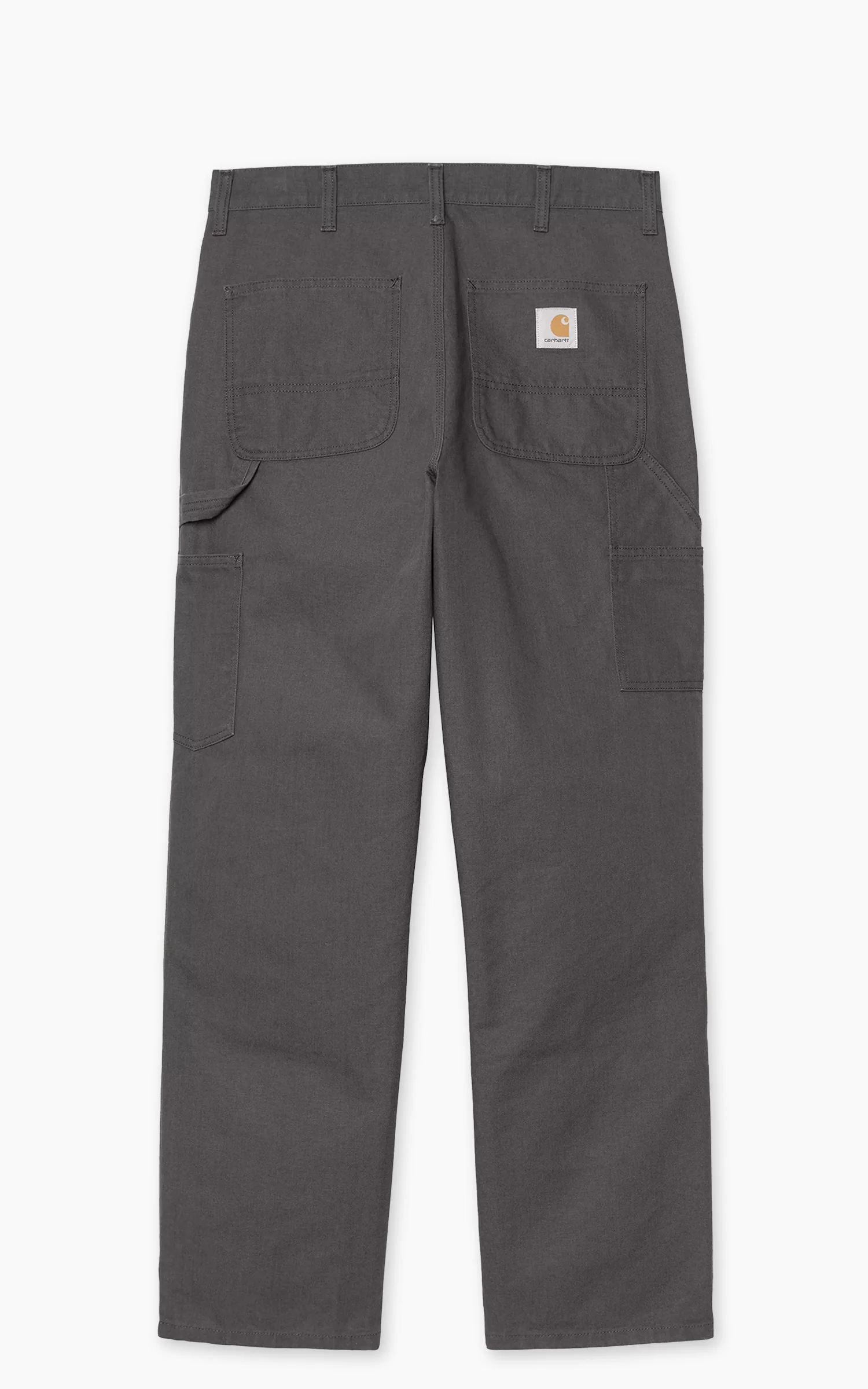 Carhartt WIP Double Knee Pant Dearborn Canvas Rinsed Graphite - Image 2