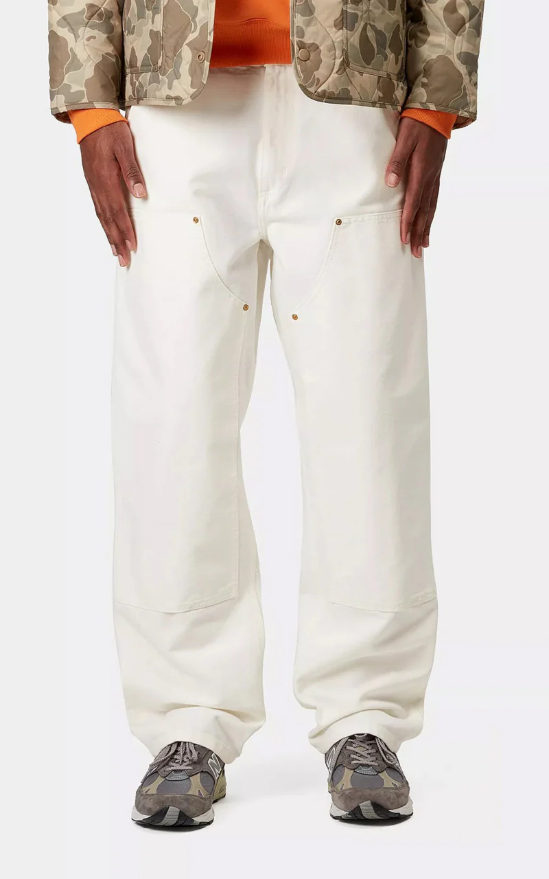 Carhartt WIP Double Knee Pant Dearborn Canvas Rinsed Wax - Image 2