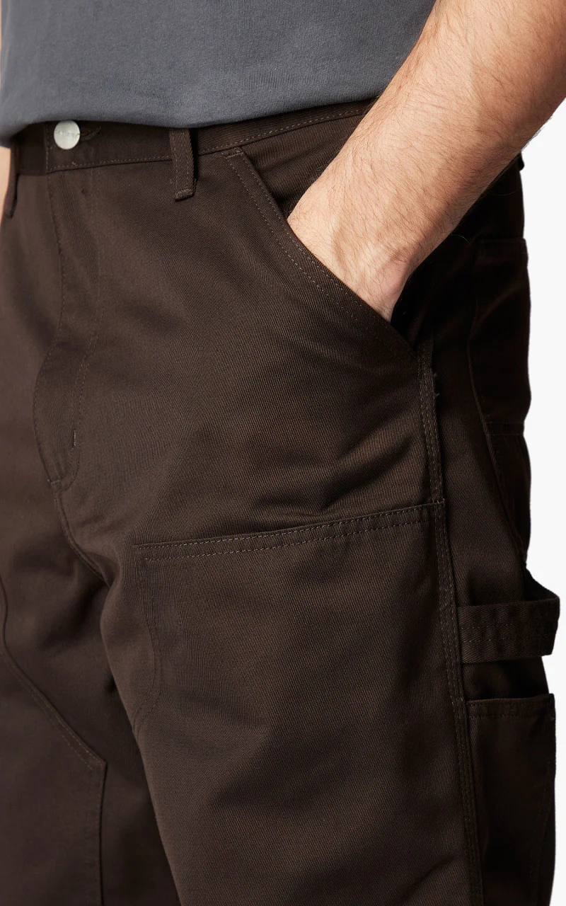 Carhartt WIP Double Knee Pant Denison Twill Tobacco Rinsed - Image 5