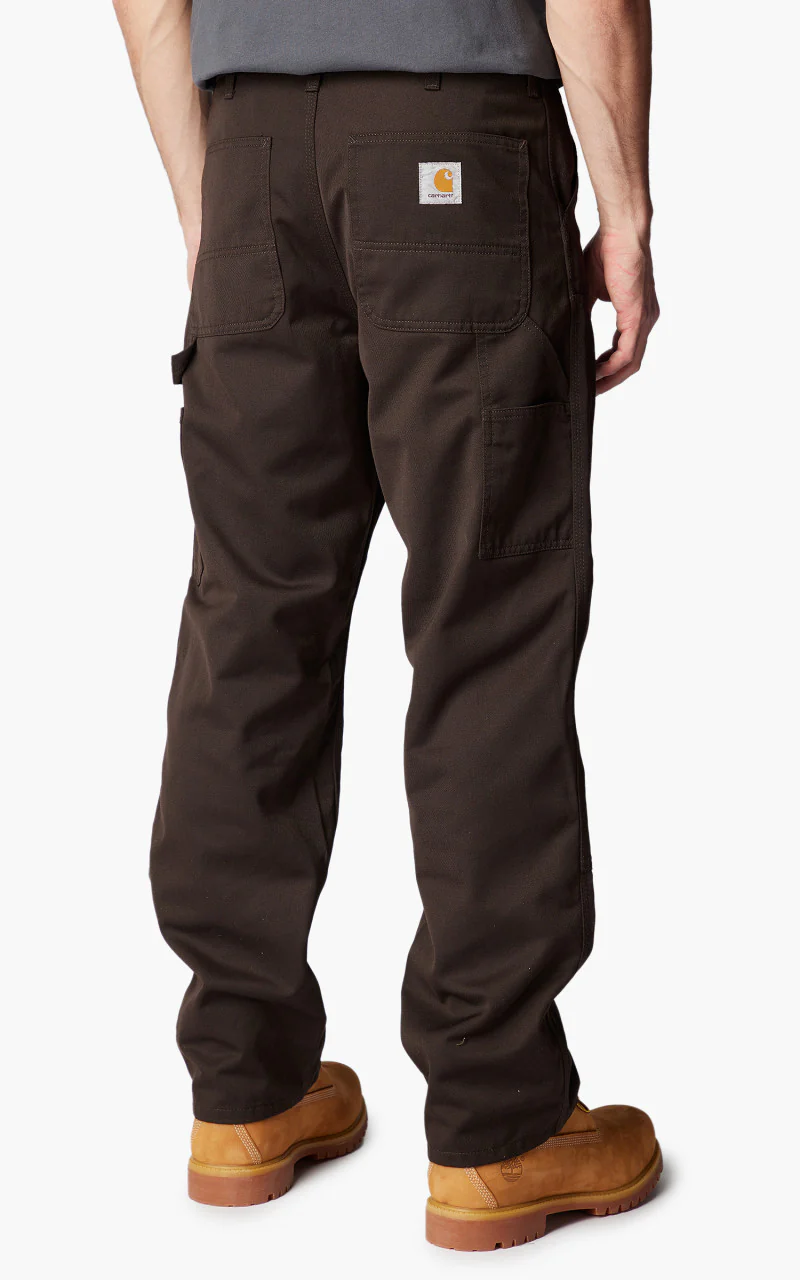 Carhartt WIP Double Knee Pant Denison Twill Tobacco Rinsed - Image 6