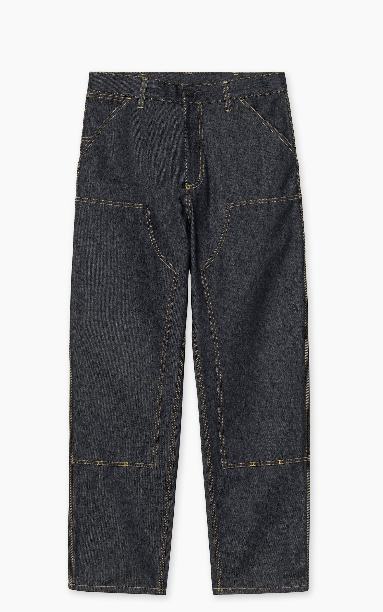 Carhartt WIP Double Knee Pant Smith Denim Rigid Blue - Image 2