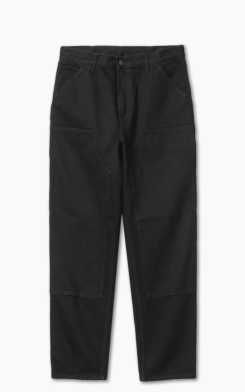 Carhartt WIP Double Knee Pant Smith Denim Rinsed Black - Image 2