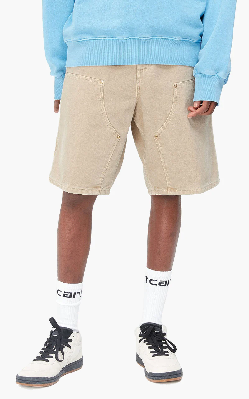 Carhartt WIP Double Knee Short Dusty H Brown Faded - Image 4