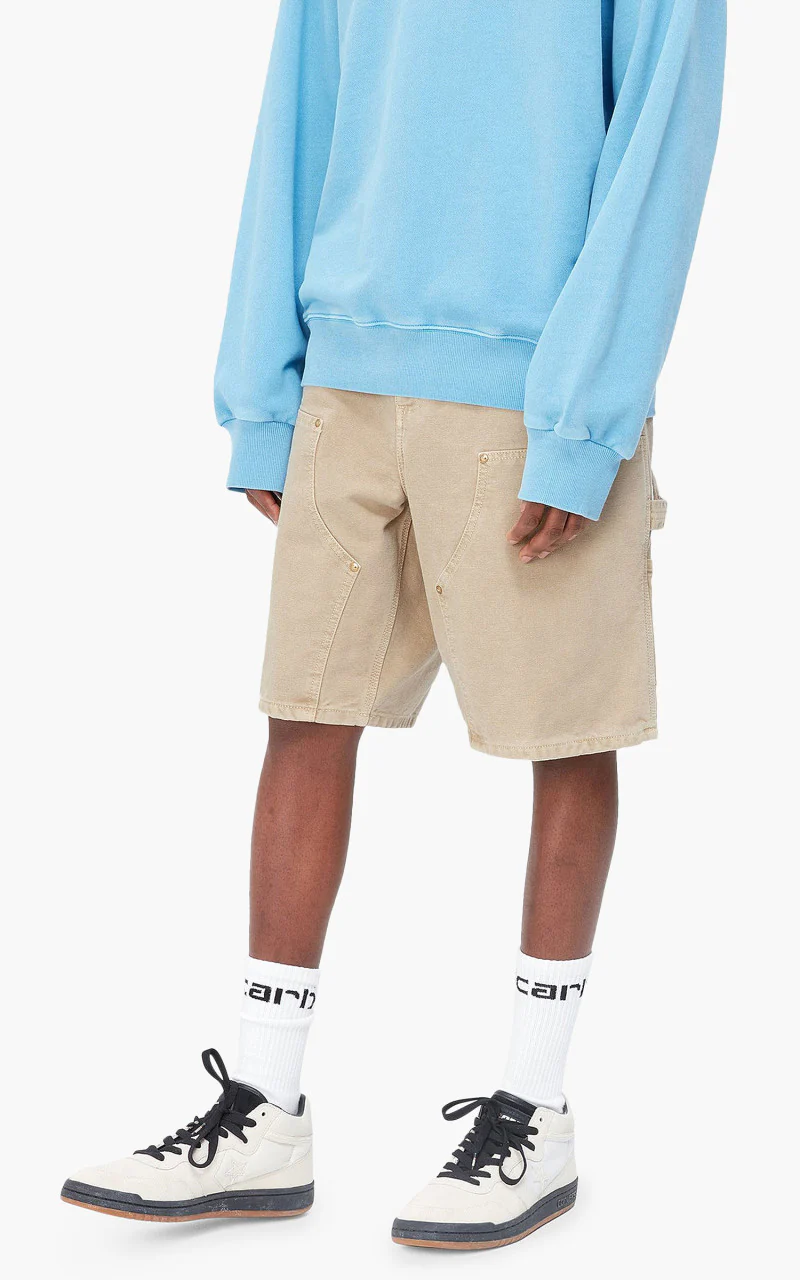 Carhartt WIP Double Knee Short Dusty H Brown Faded - Image 5