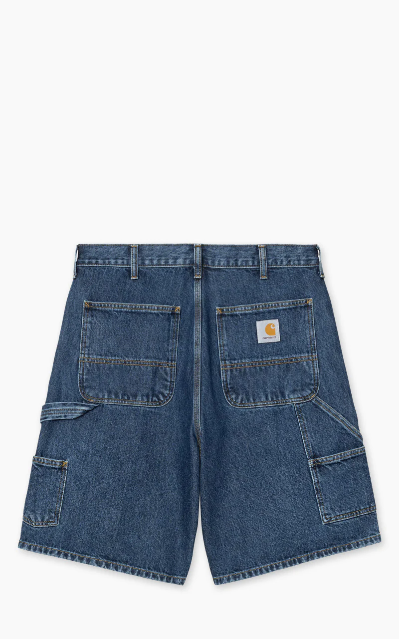 Carhartt WIP Double Knee Short Smith Denim Stone Washed Blue - Image 2