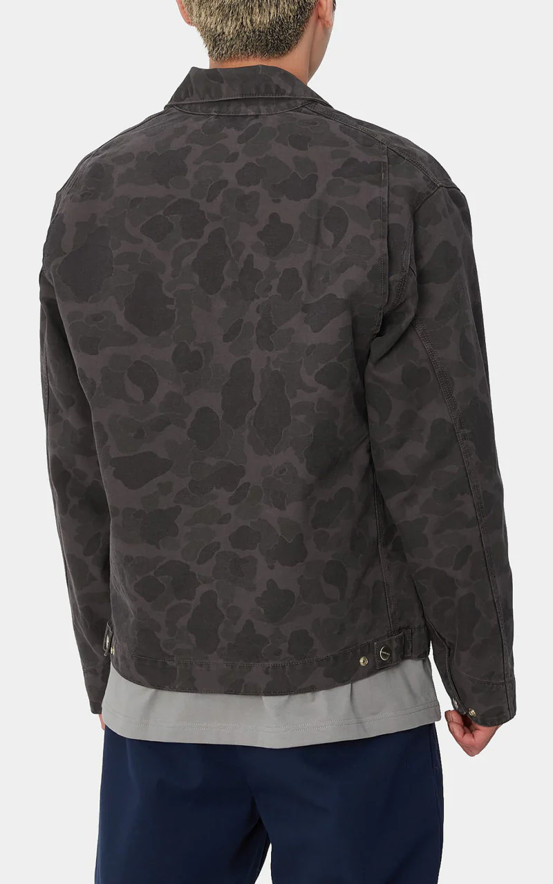 Carhartt WIP Duck Detroit Jacket Dearborn Canvas Camo Duck Green/Graphite - Image 7