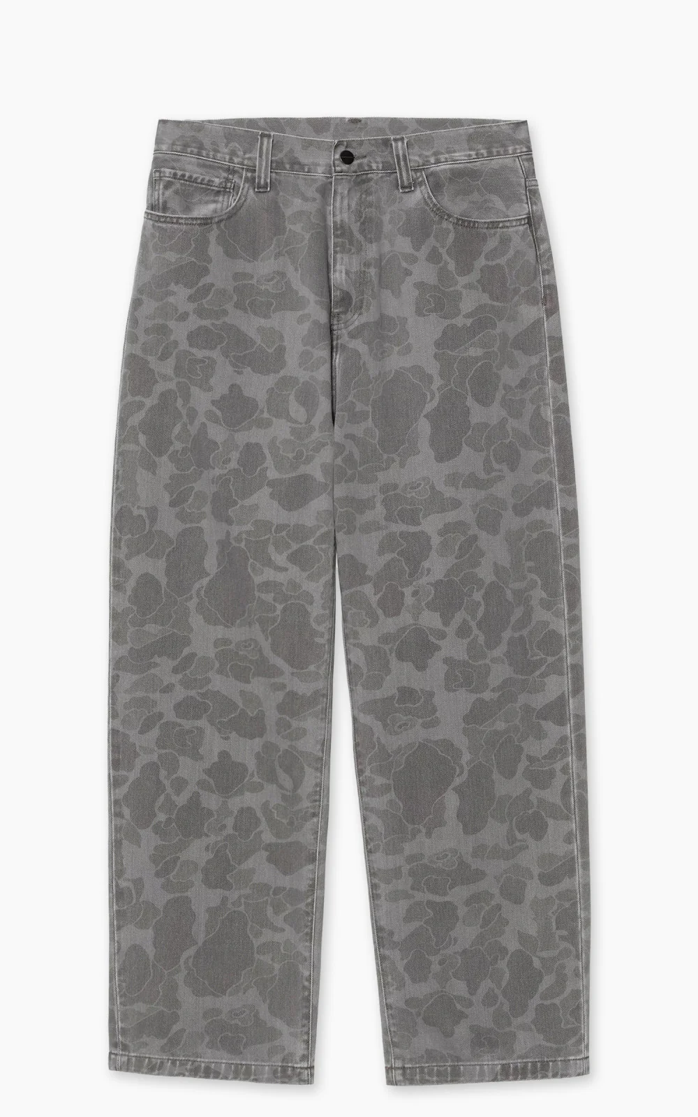 Carhartt WIP Duck Landon Pant Maitland Camo Duck Denim Heavy Bleach Wash Black - Image 2
