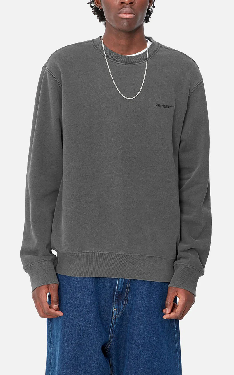 Carhartt WIP Duster Script Sweat Black - Image 4