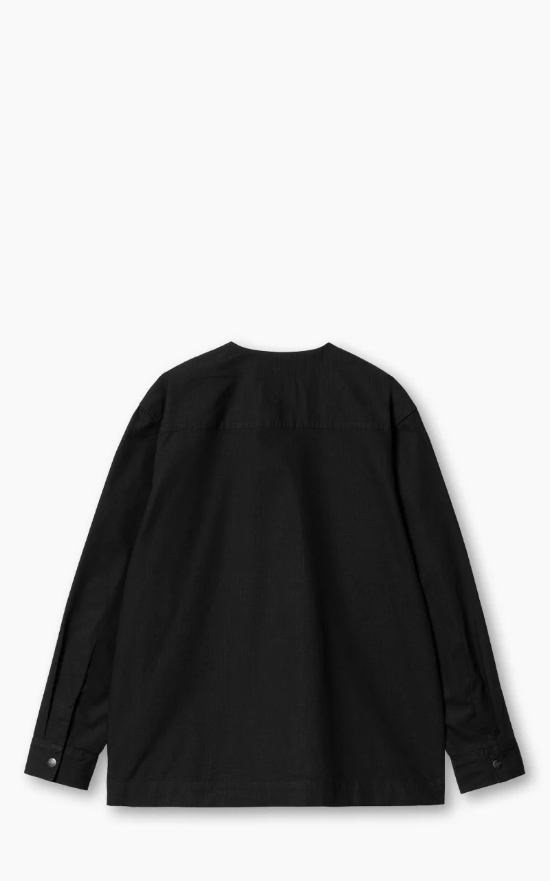 Carhartt WIP Elroy Shirt Jac Columbia Ripstop Black - Image 3