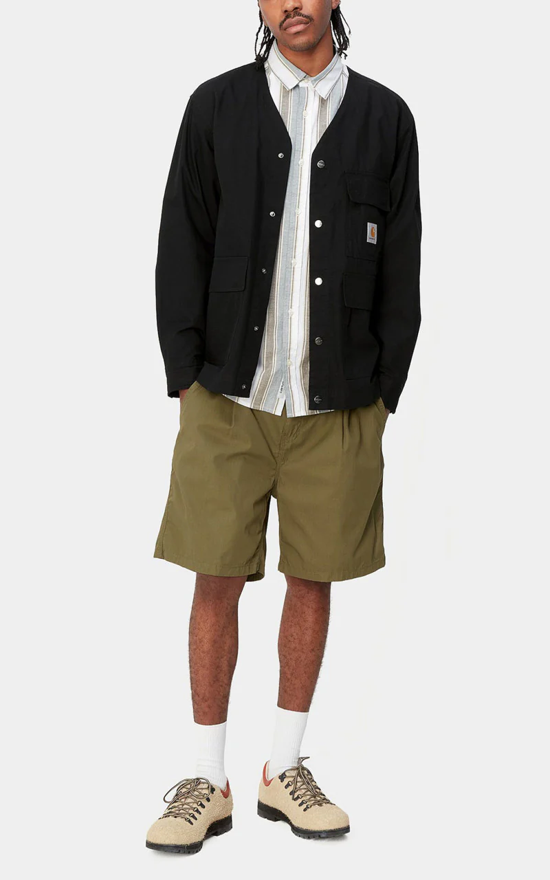 Carhartt WIP Elroy Shirt Jac Columbia Ripstop Black - Image 4