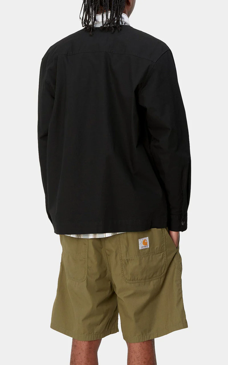 Carhartt WIP Elroy Shirt Jac Columbia Ripstop Black - Image 5