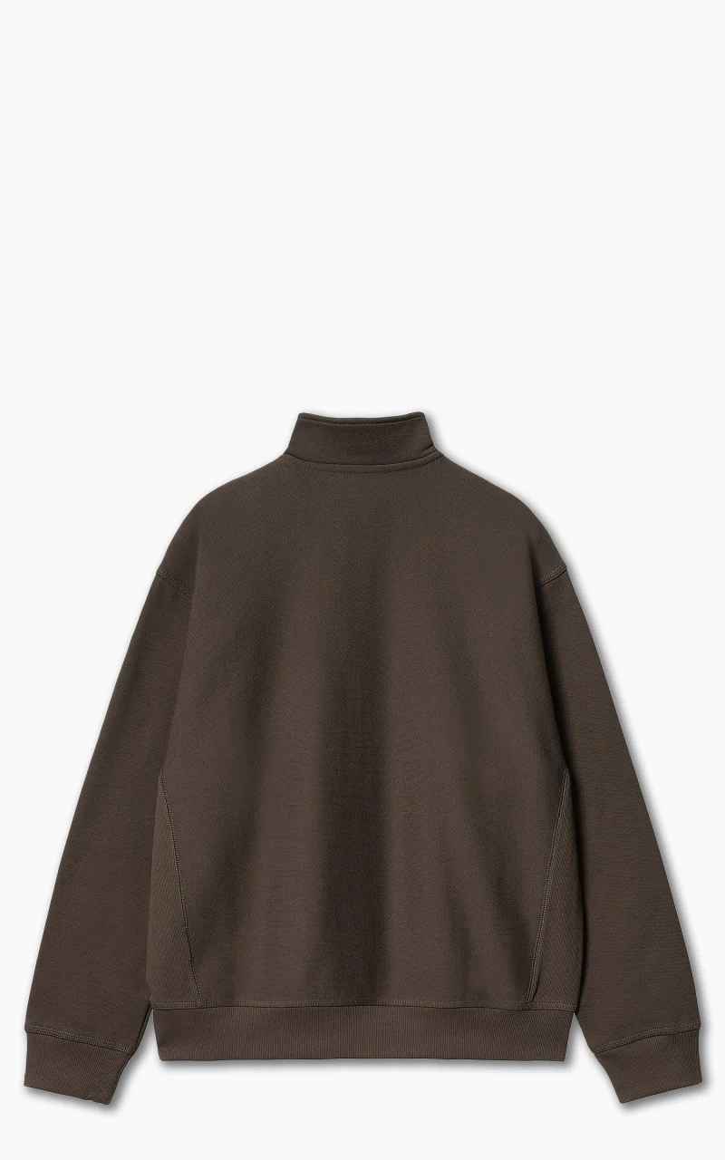 Carhartt WIP Half Zip American Script Sweatshirt Buckeye - Image 2