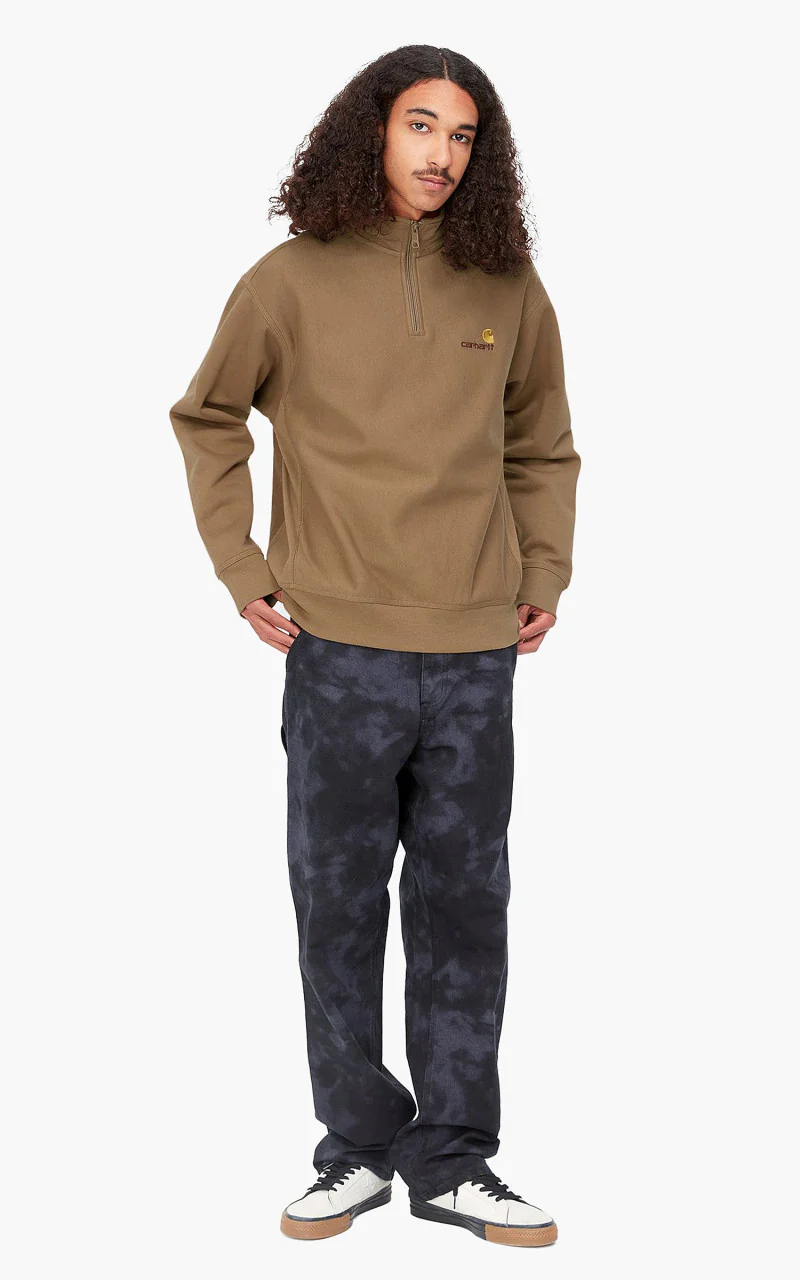 Carhartt WIP Half Zip American Script Sweatshirt Buffalo - Image 2