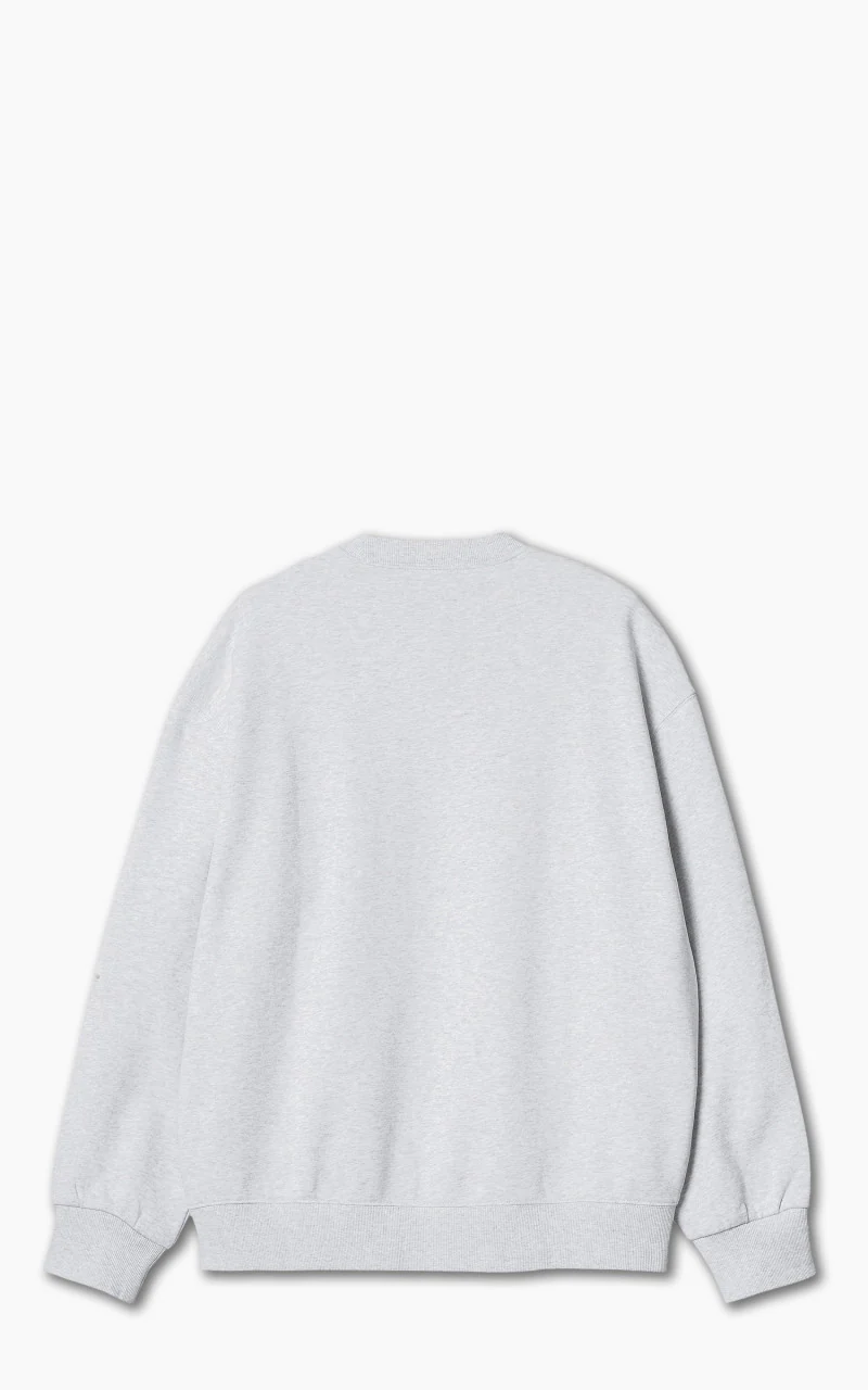 Carhartt WIP Heart Patch Sweat Ash Heather - Image 3