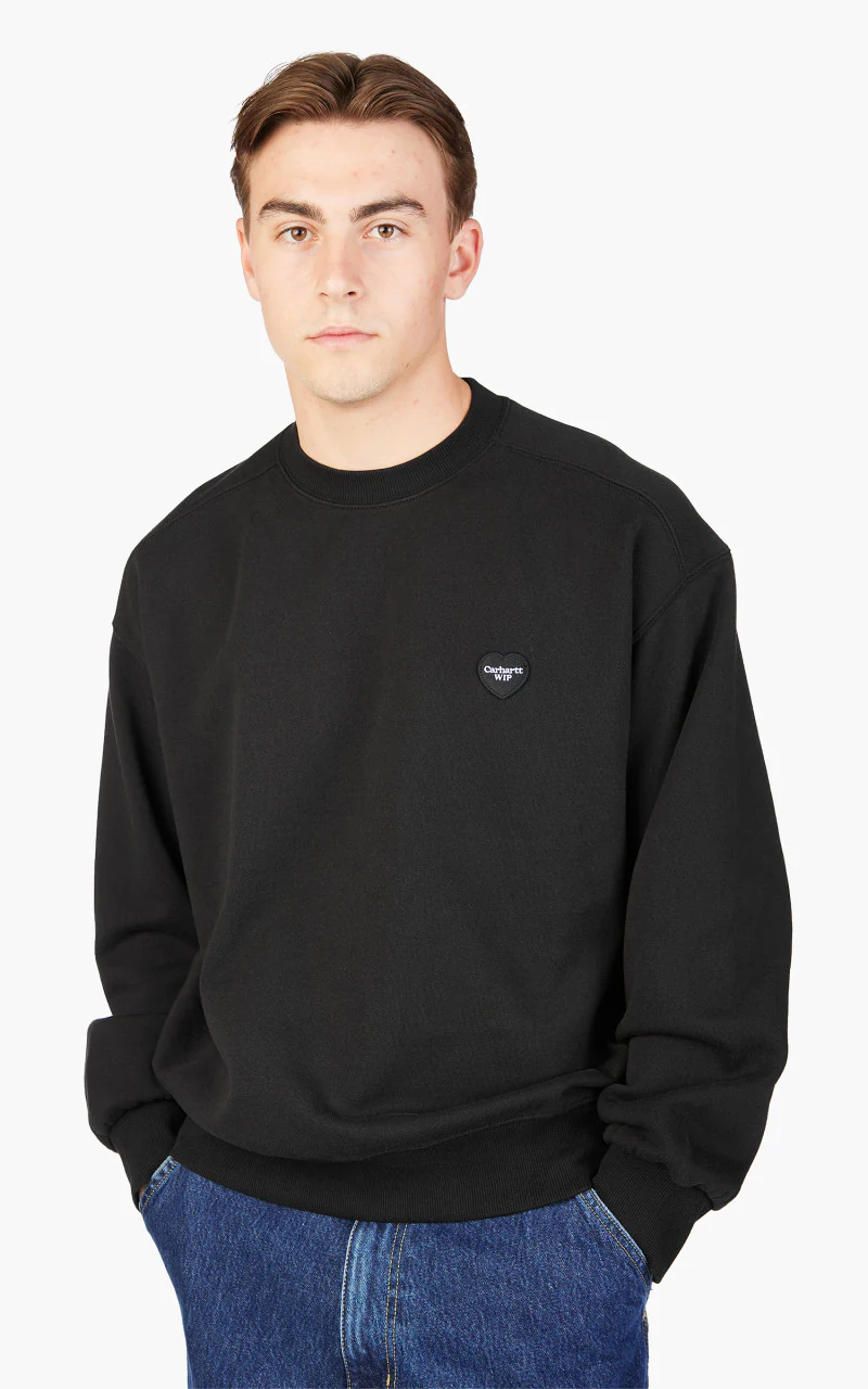 Carhartt WIP Heart Patch Sweat Black - Image 2