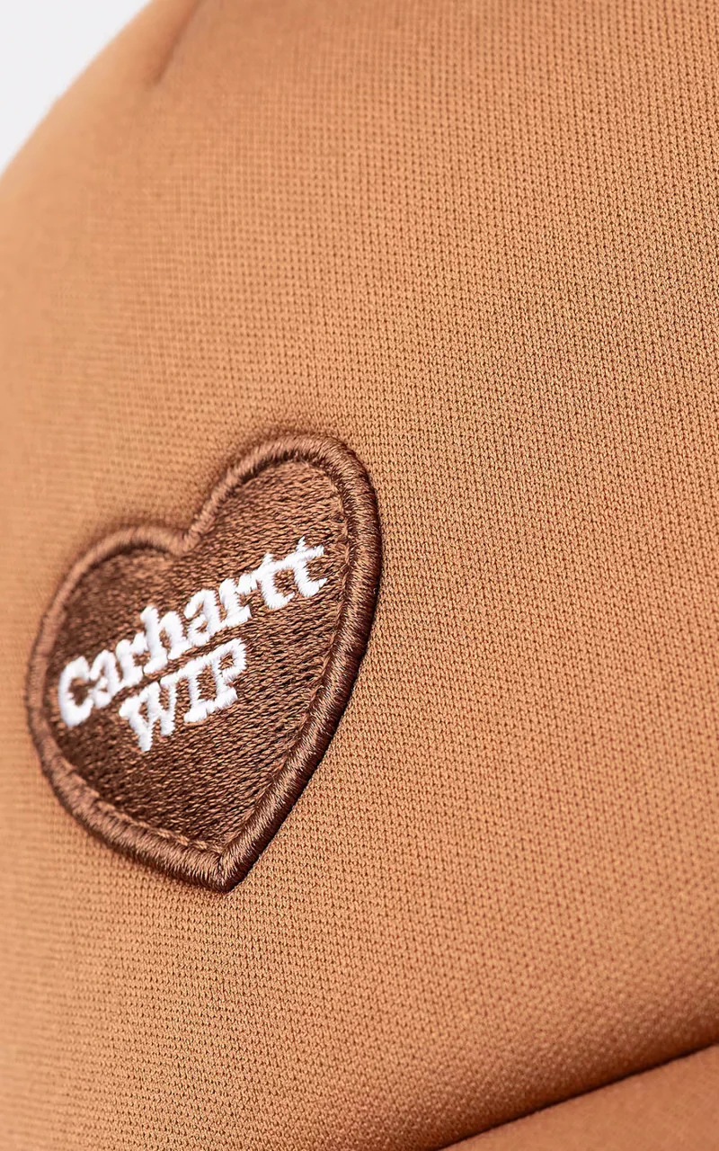 Carhartt WIP Heart Patch Trucker Cap Hamilton Brown - Image 3