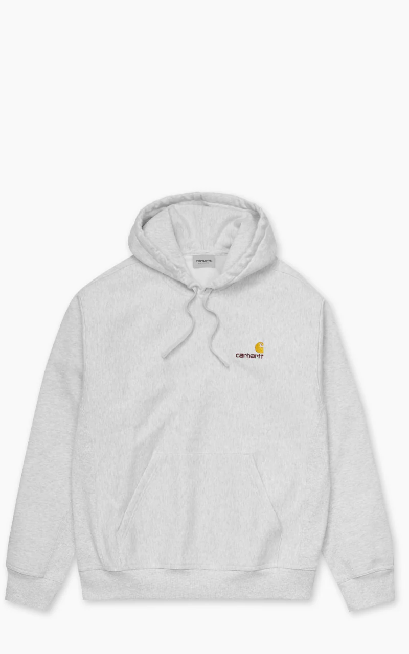 Carhartt WIP Hooded American Script Sweatshirt Ash Heather