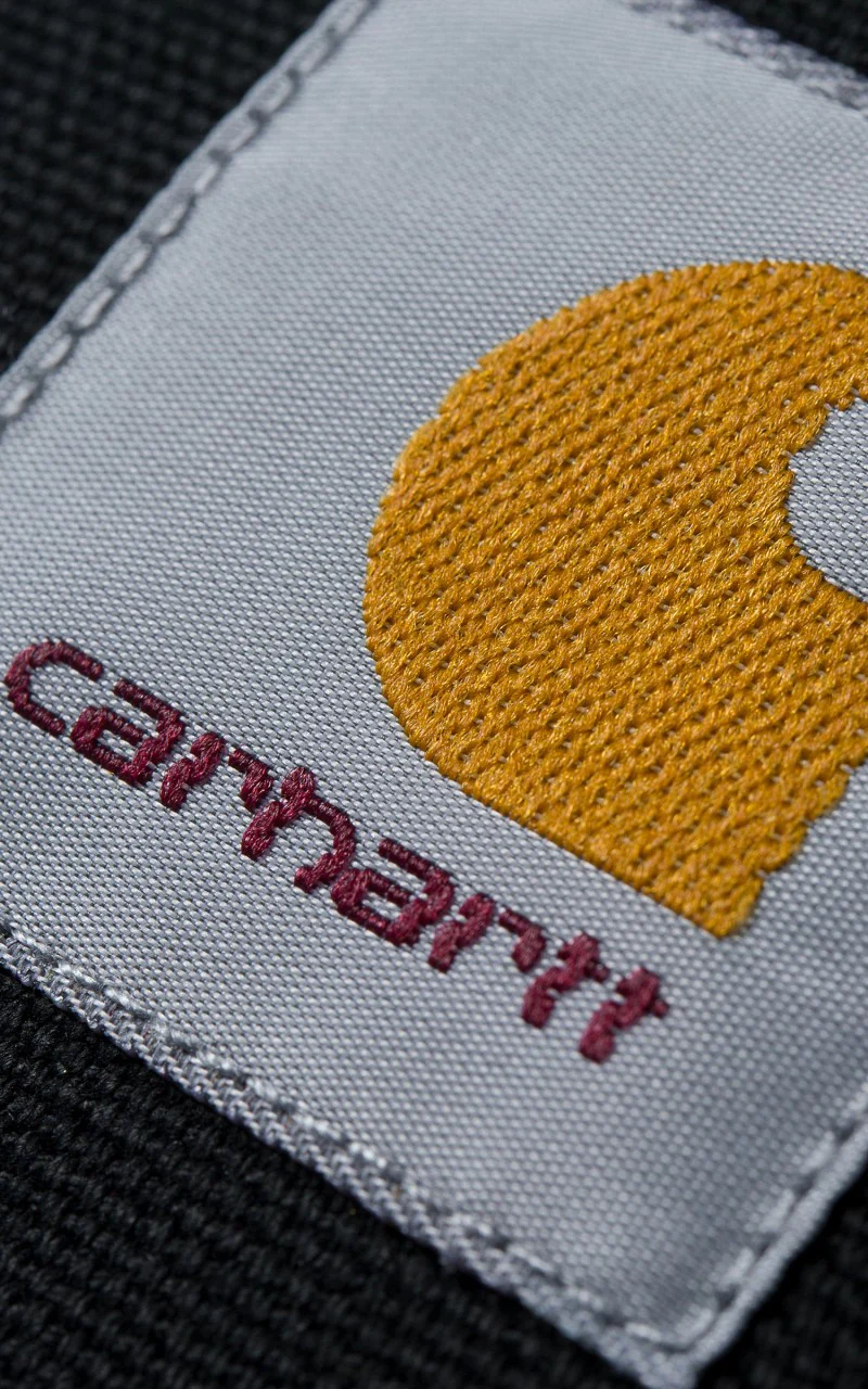Carhartt WIP Hooded American Script Sweatshirt Black - Image 6
