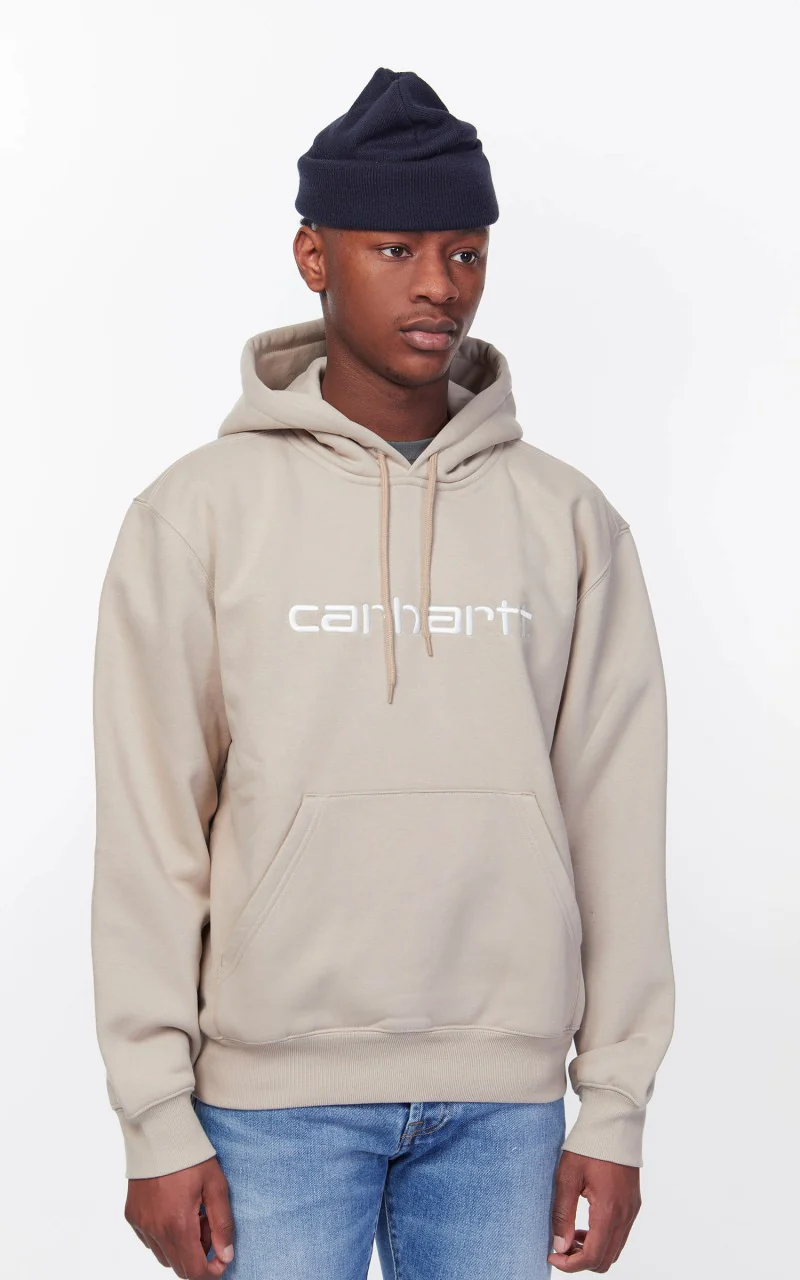 Carhartt WIP Hooded Carhartt Sweat Wall/Wax - Image 5