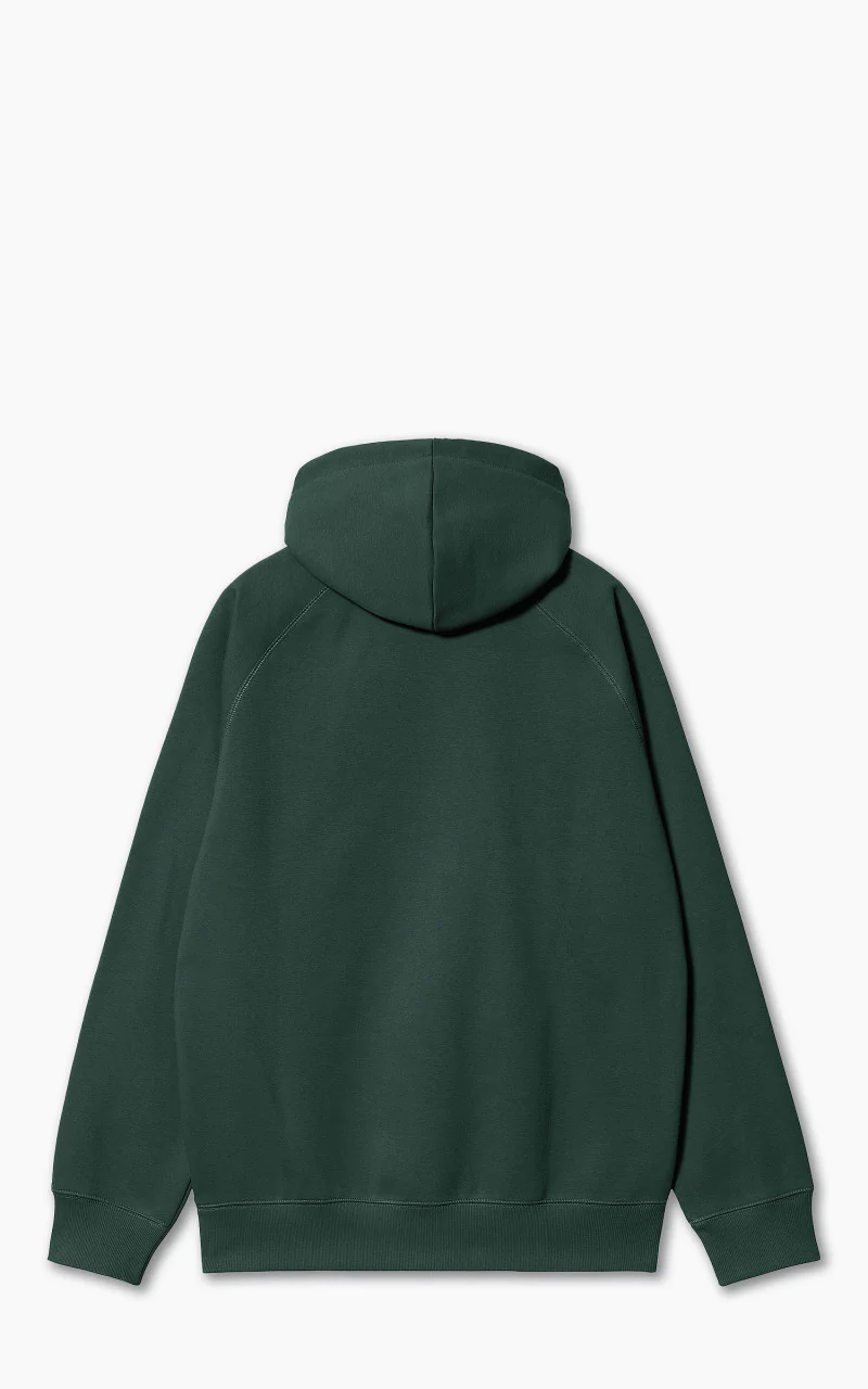 Carhartt WIP Hooded Chase Sweatshirt Discovery Green/Gold - Image 3