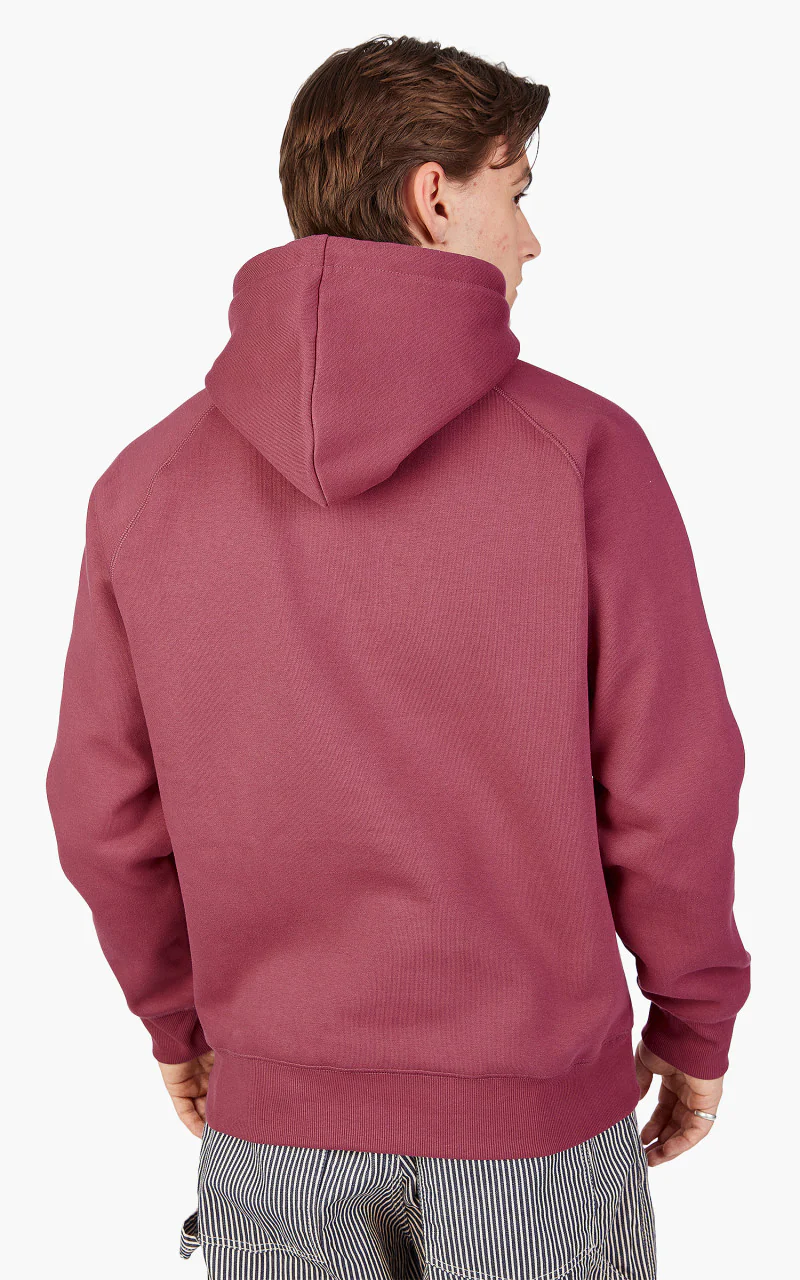 Carhartt WIP Hooded Chase Sweatshirt Punch/Gold - Image 6