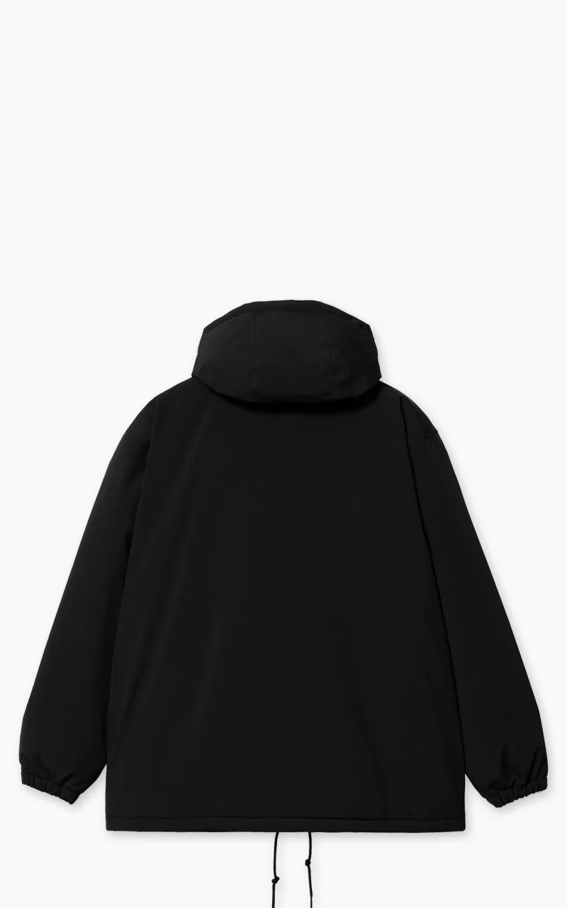Carhartt WIP Hooded Coach Jacket Black/White - Image 3