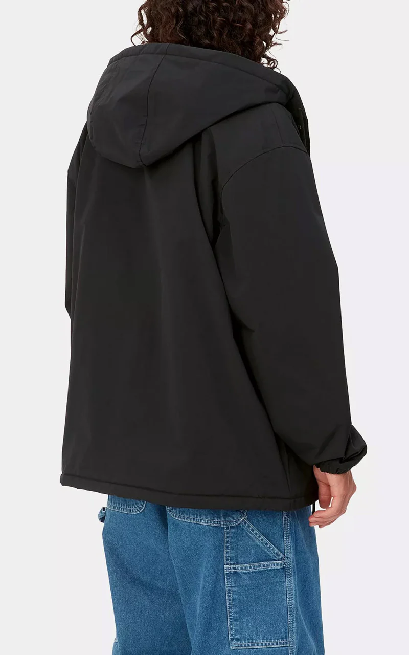 Carhartt WIP Hooded Coach Jacket Black/White - Image 5