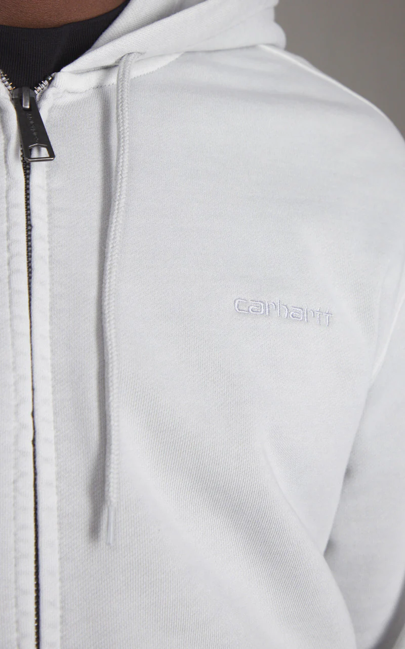 Carhartt WIP Hooded Duster Script Jacket Basalt - Image 6