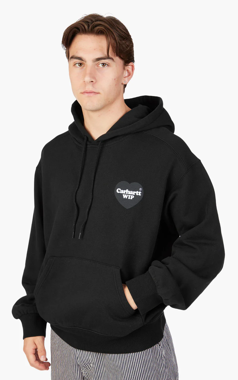 Carhartt WIP Hooded Heart Sweat Black - Image 4