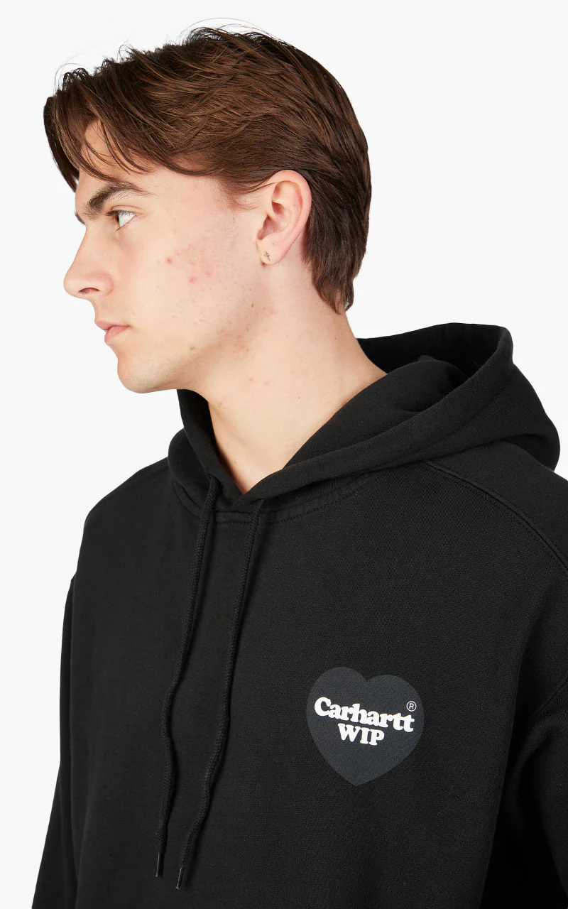 Carhartt WIP Hooded Heart Sweat Black - Image 5