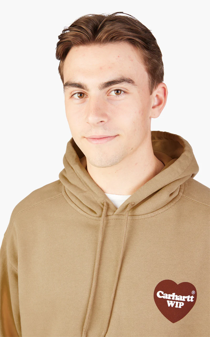 Carhartt WIP Hooded Heart Sweat Dusty H Brown - Image 5