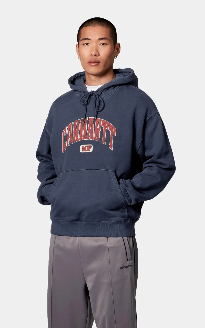 Carhartt WIP Hooded Library Sweatshirt Garment Dyed Ink - Image 2