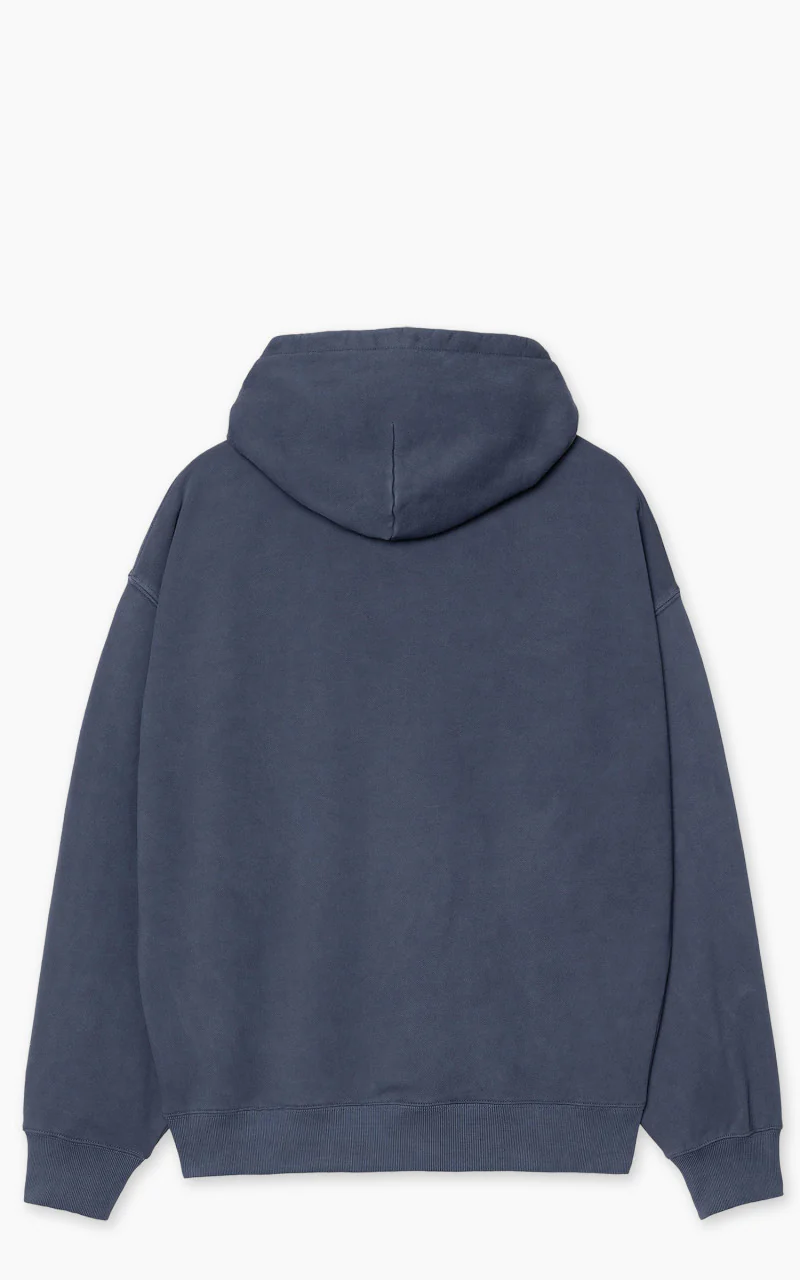 Carhartt WIP Hooded Library Sweatshirt Garment Dyed Ink - Image 3