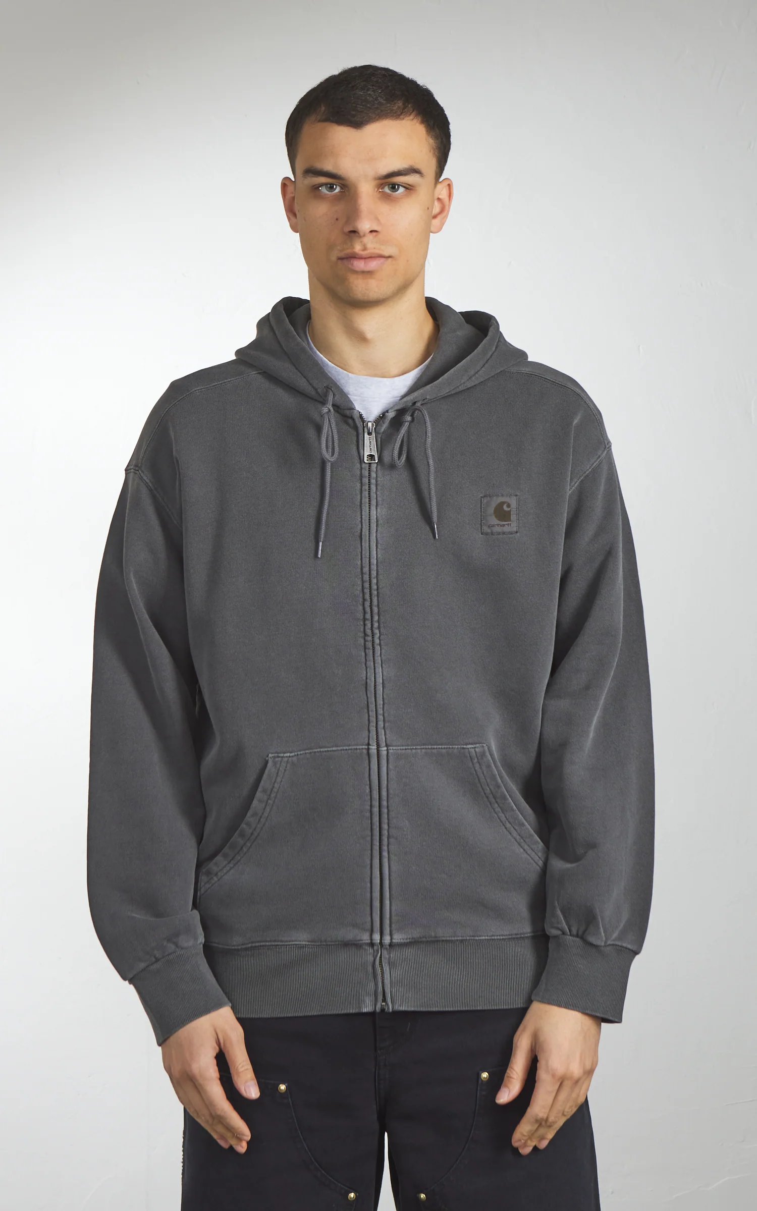 Carhartt WIP Hooded Nelson Jacket Black - Image 2