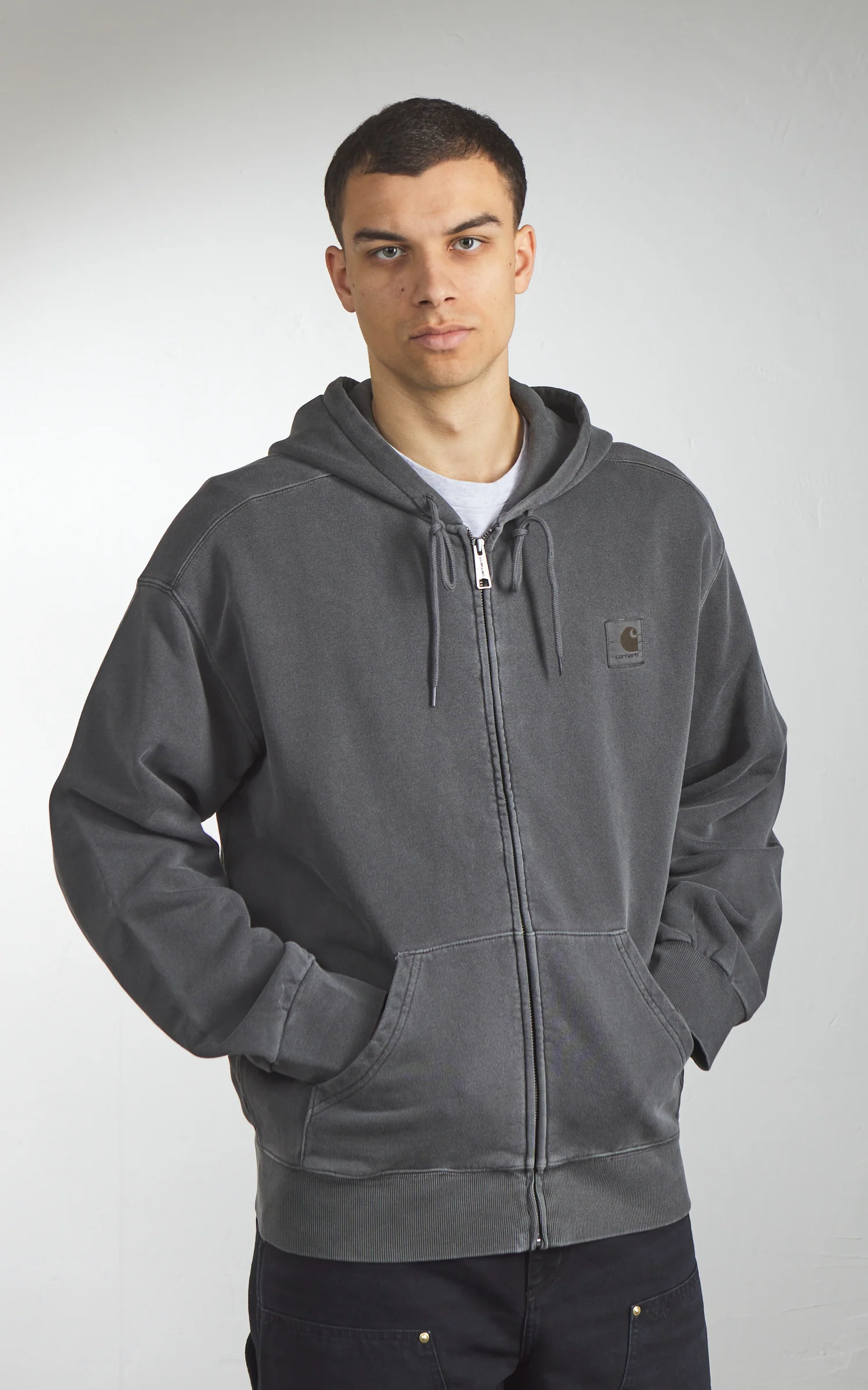 Carhartt WIP Hooded Nelson Jacket Black - Image 5
