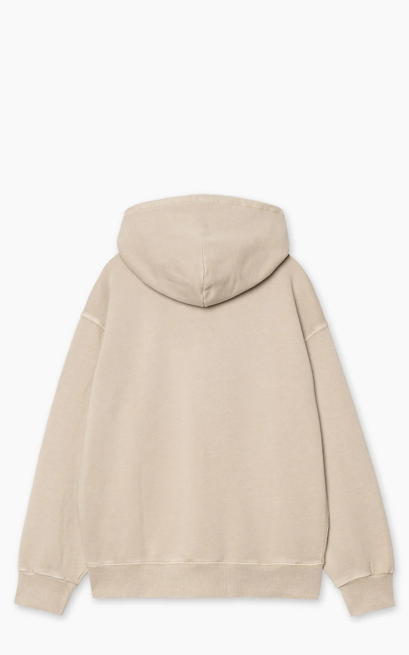 Carhartt WIP Hooded Nelson Sweatshirt Garment Dyed Fleur De Sel - Image 2