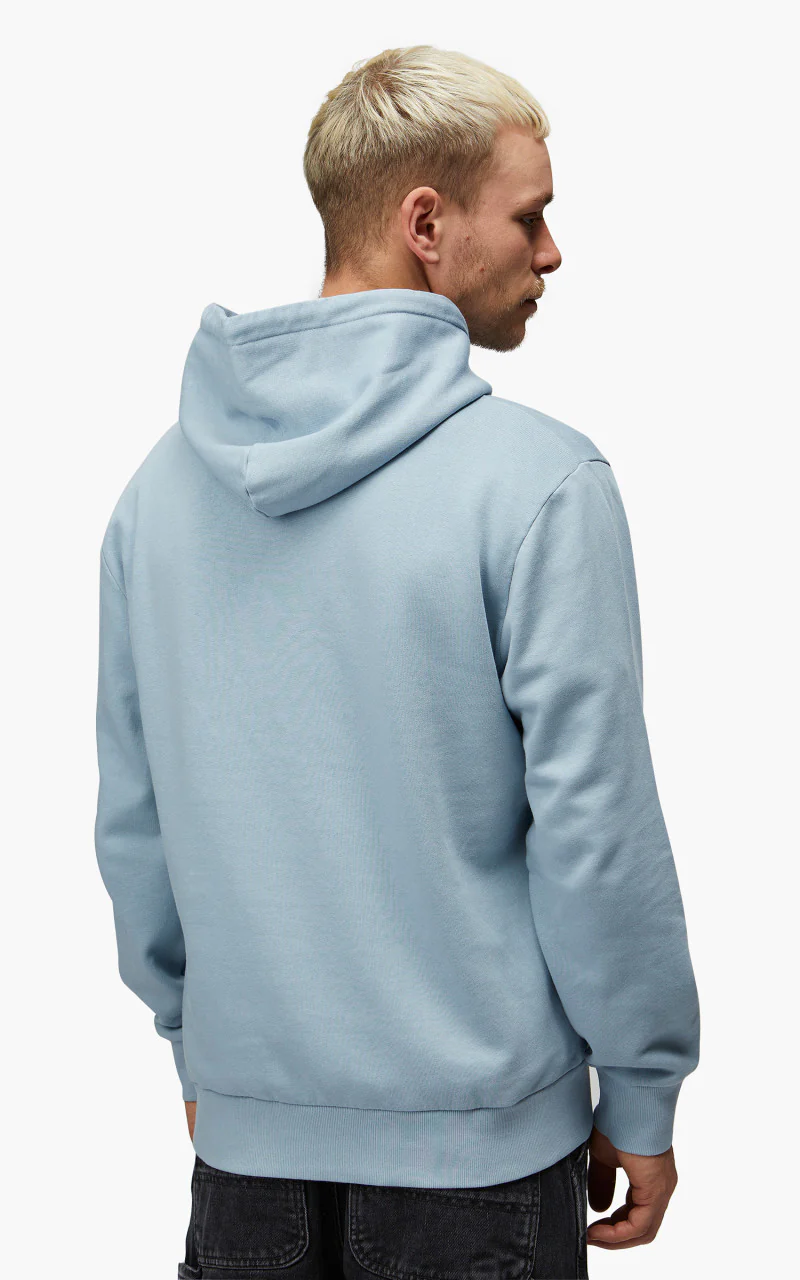 Carhartt WIP Hooded Scrawl Sweatshirt Misty Sky/Corvina - Image 5