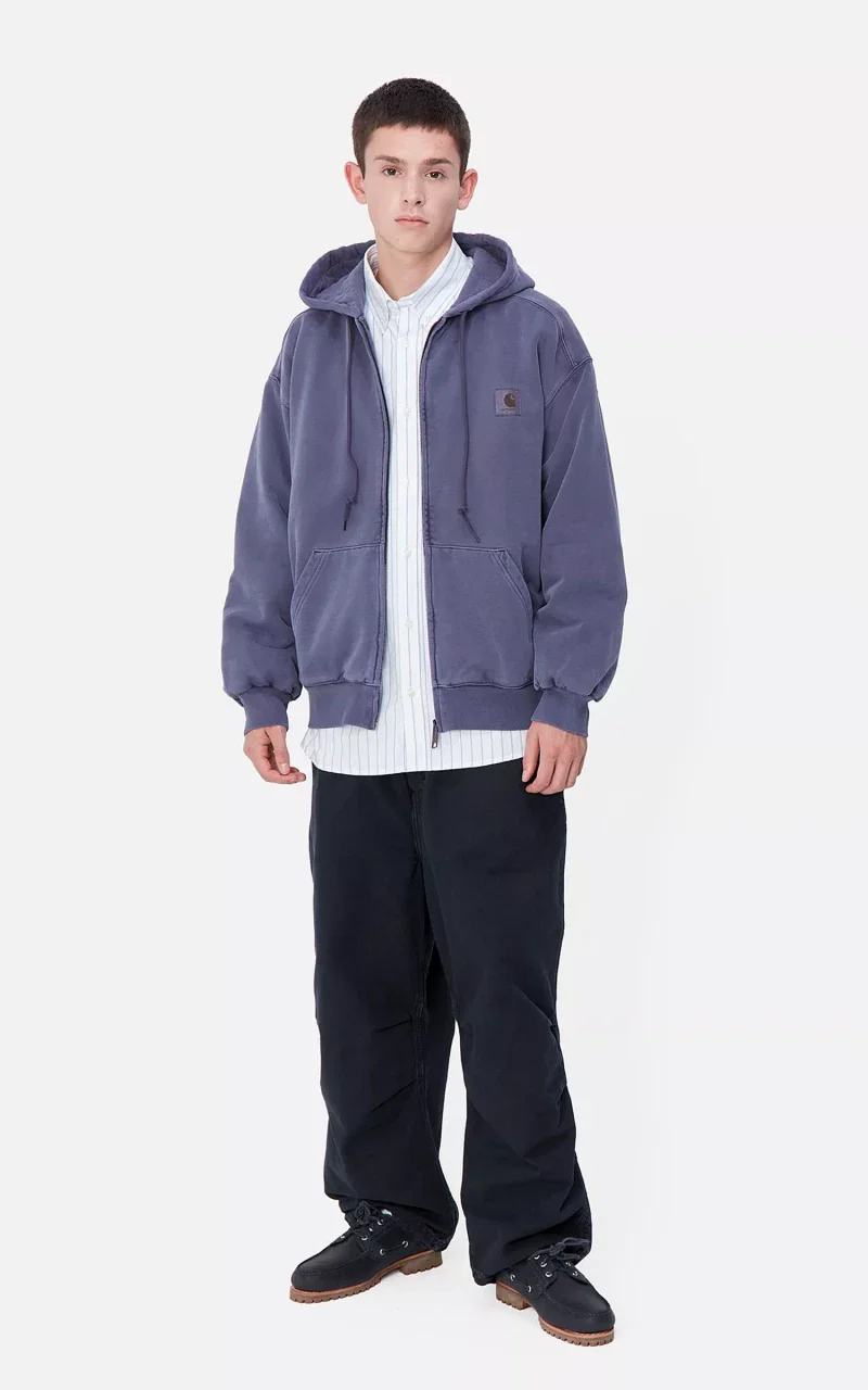 Carhartt WIP Hooded Vista Jacket Garment Dyed Aura - Image 5