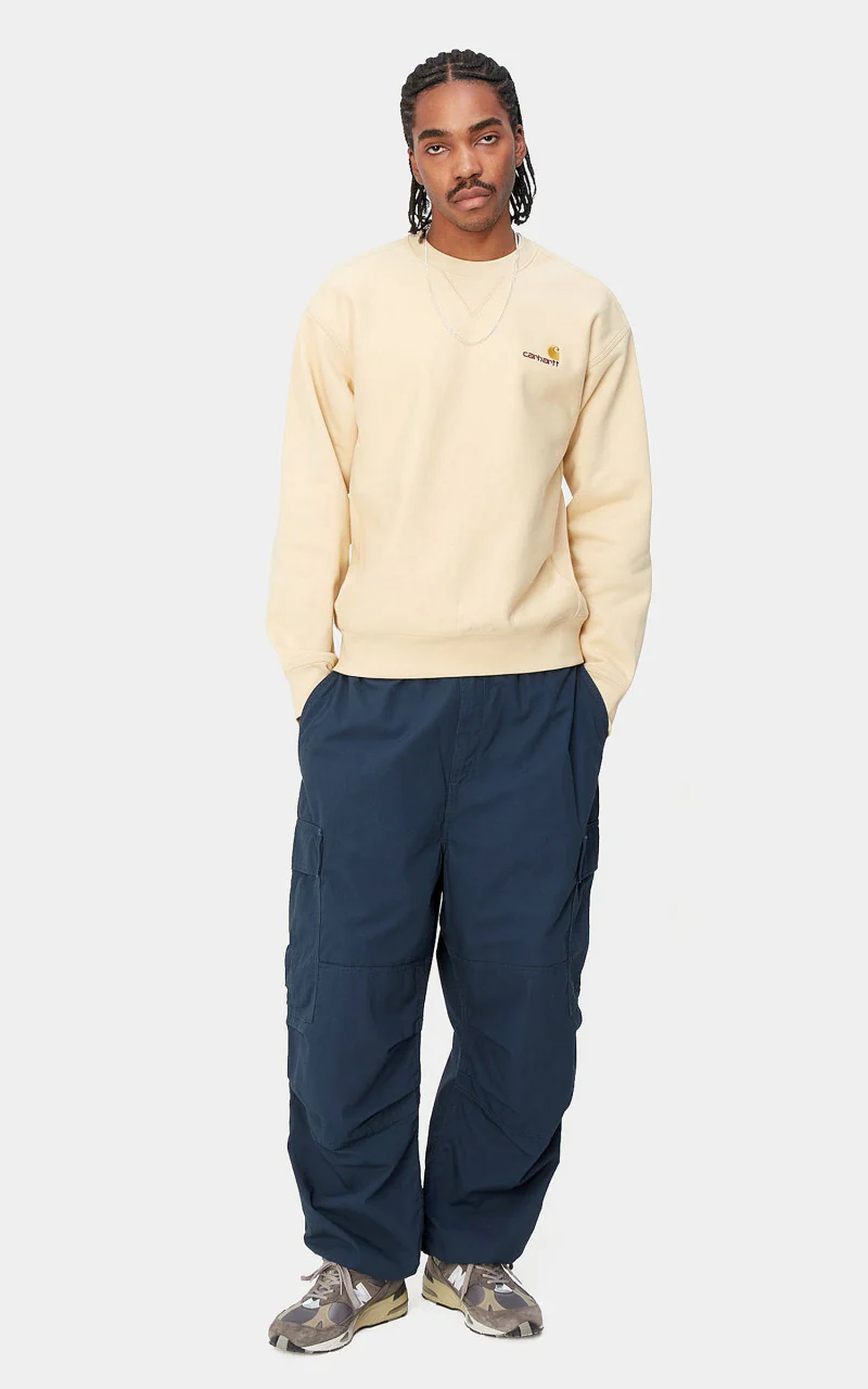 Carhartt WIP Jet Cargo Pant Blue Rinsed - Image 2