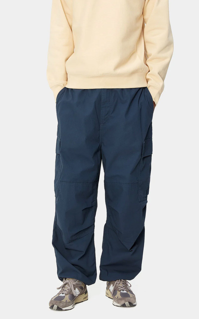 Carhartt WIP Jet Cargo Pant Blue Rinsed - Image 4