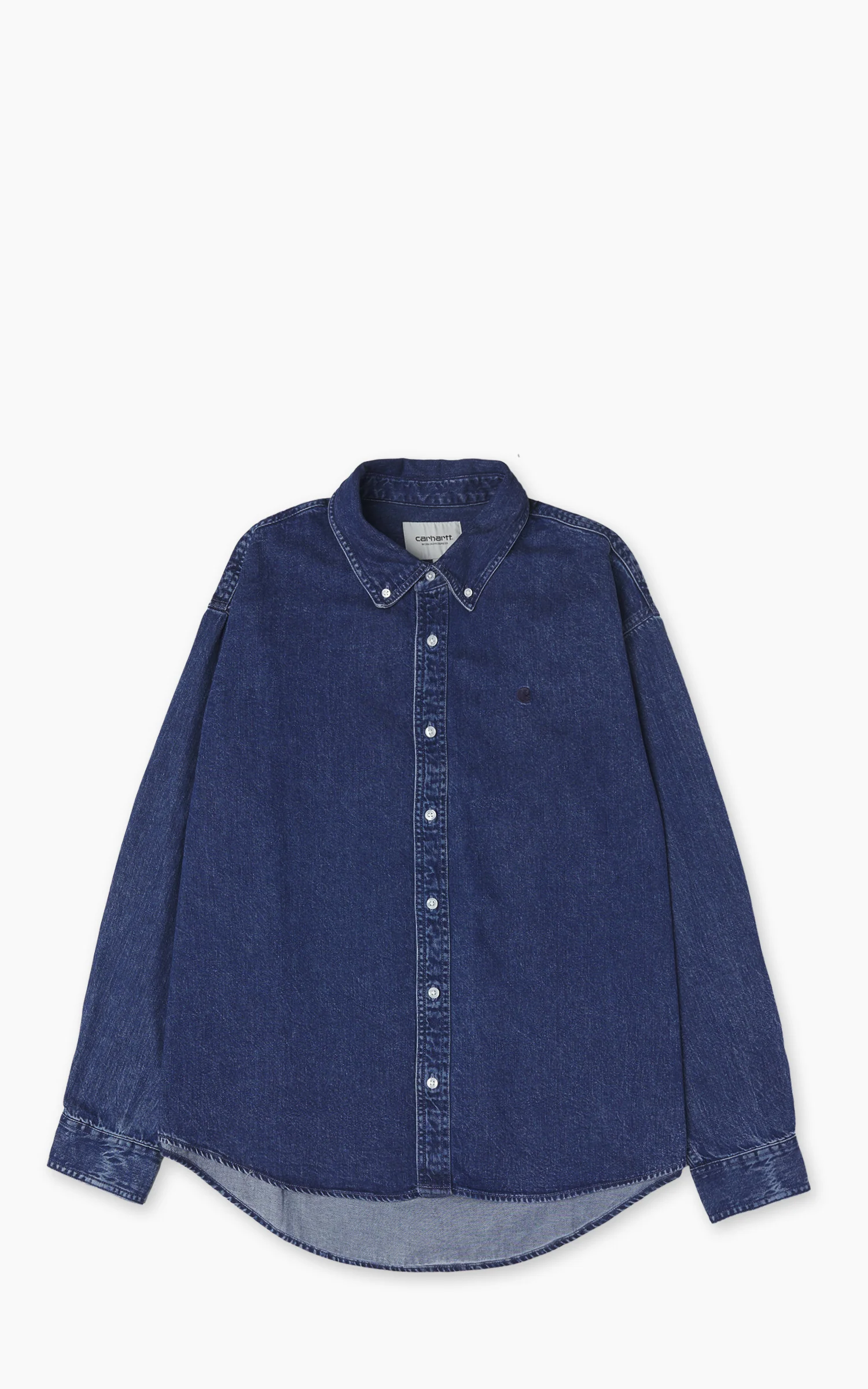 Carhartt WIP L/S Lucas Shirt Stone Washed Blue