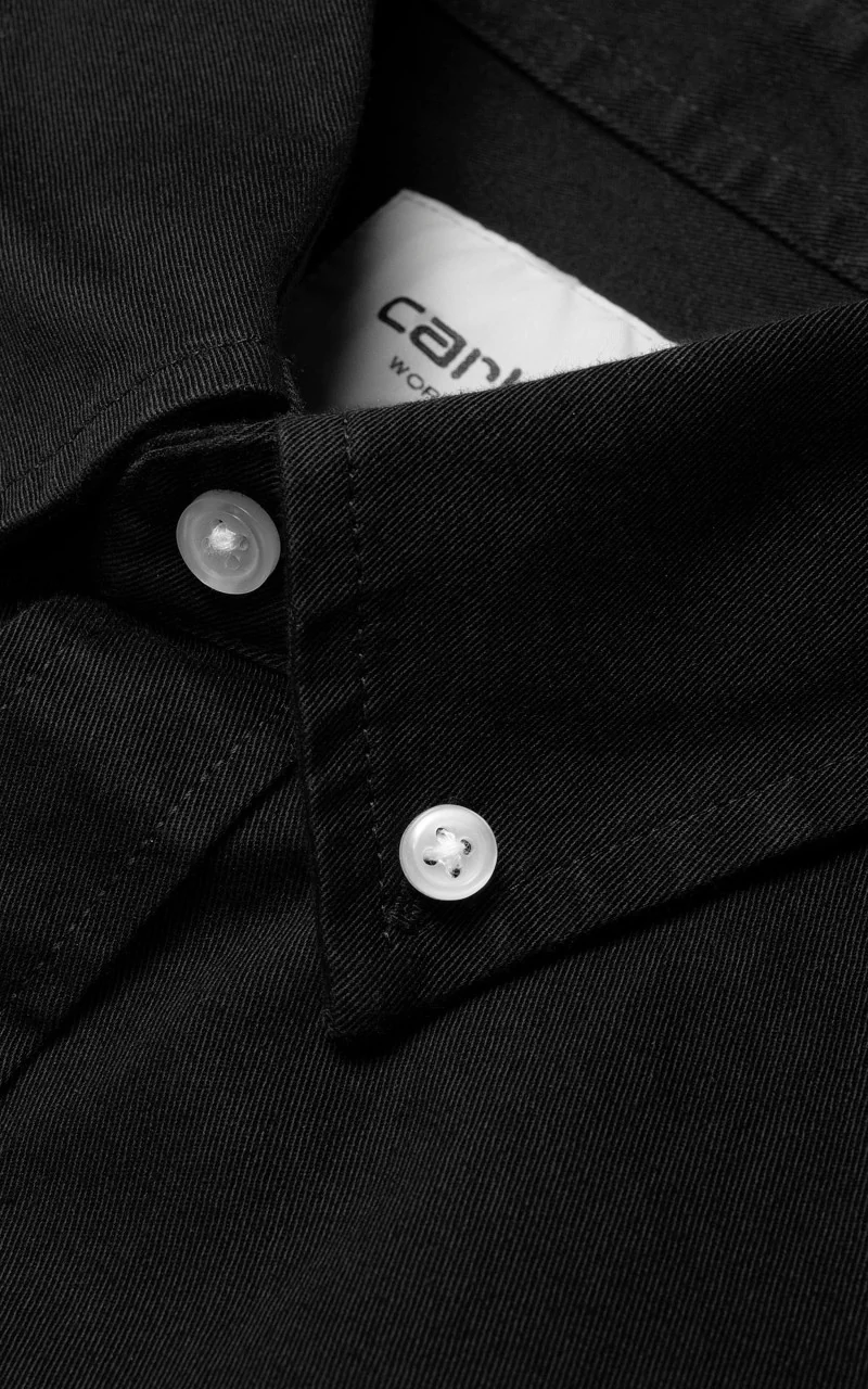 Carhartt WIP L/S Madison Shirt Black/Wax - Image 3