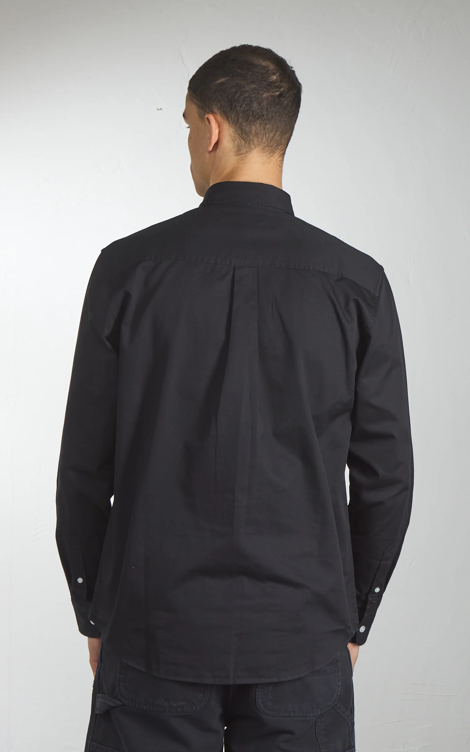 Carhartt WIP L/S Madison Shirt Black/White - Image 6