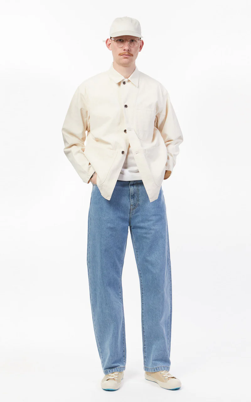 Carhartt WIP Landon Pant Blue Heavy Stone Wash - Image 2