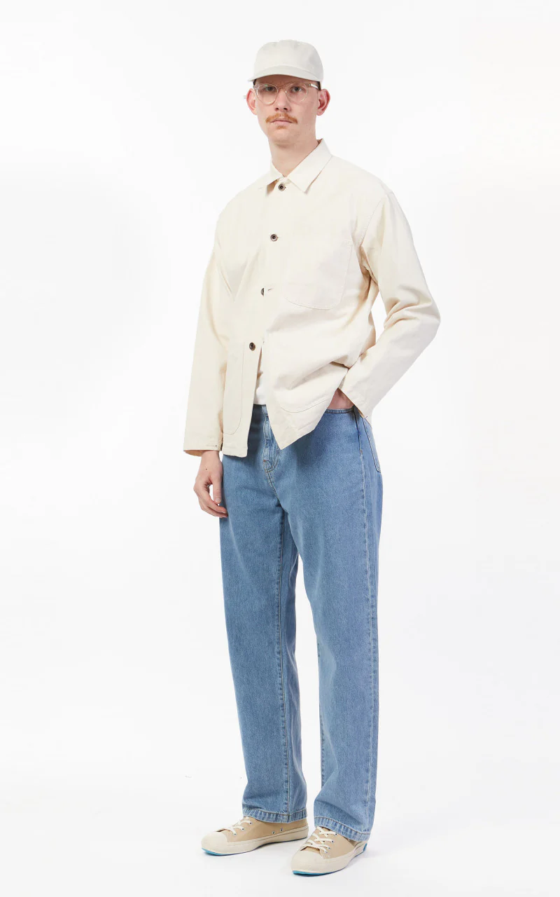 Carhartt WIP Landon Pant Blue Heavy Stone Wash - Image 3