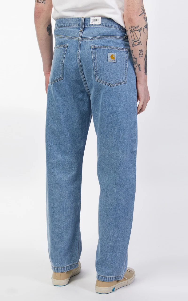 Carhartt WIP Landon Pant Blue Heavy Stone Wash - Image 6