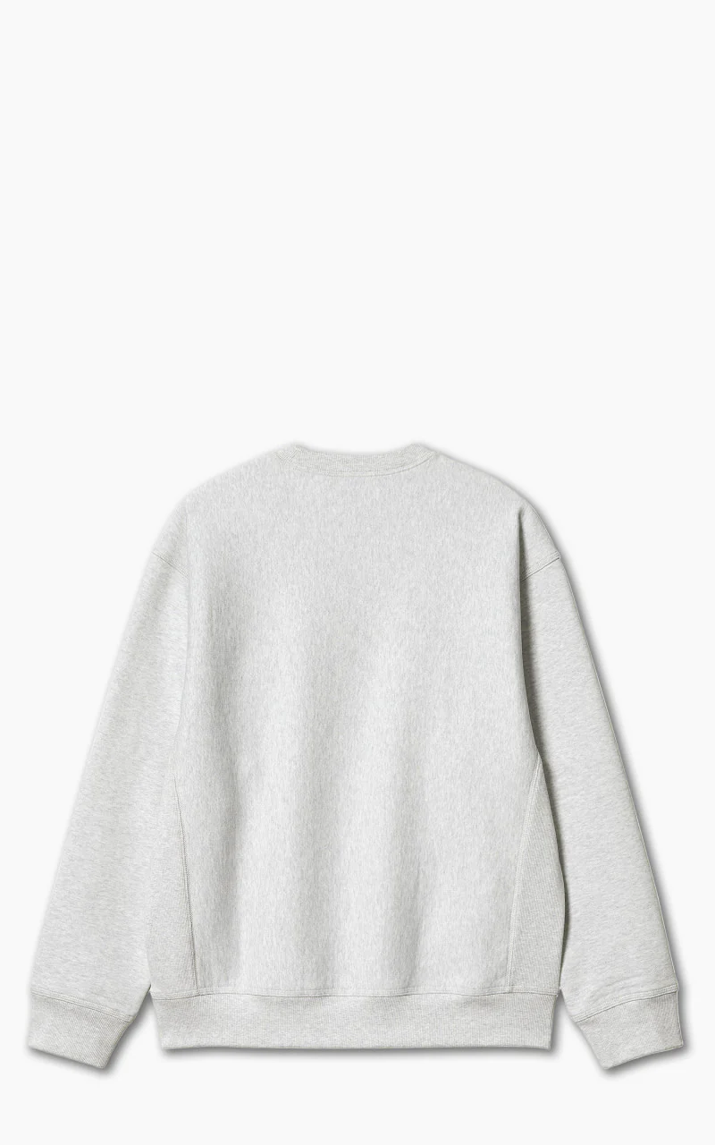 Carhartt WIP Locker Sweat Ash Heather/Brown - Image 3
