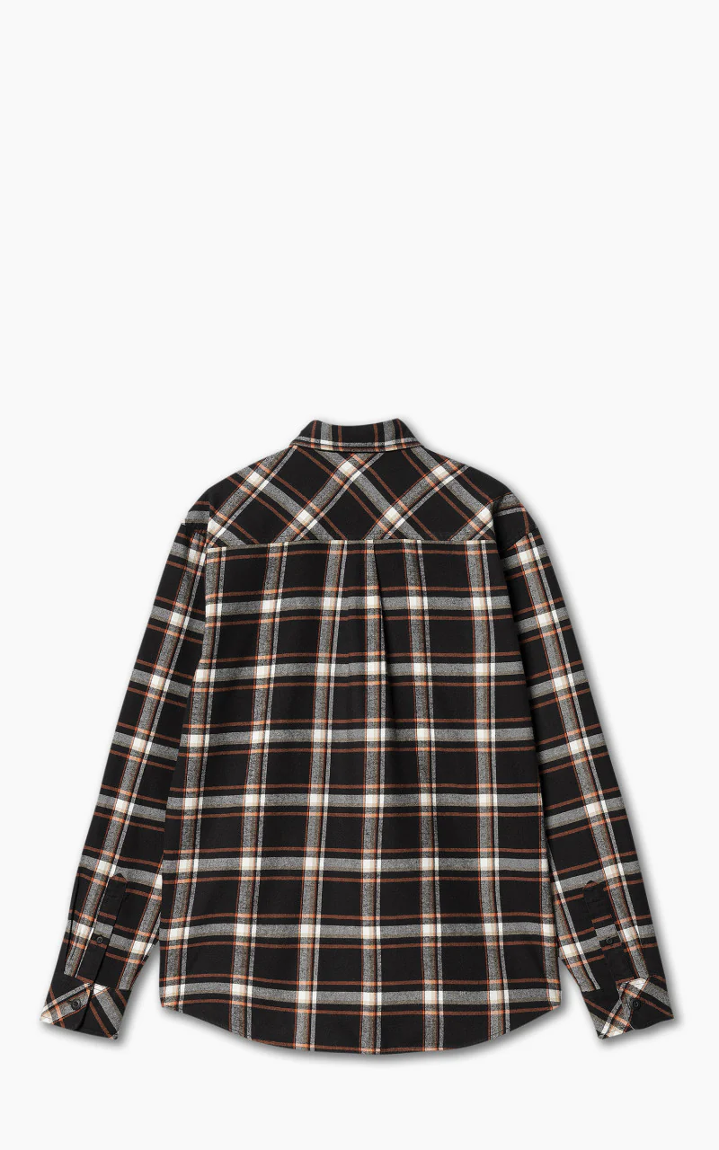 Carhartt WIP L/S Barten Shirt Barten Check Black/Black - Image 3